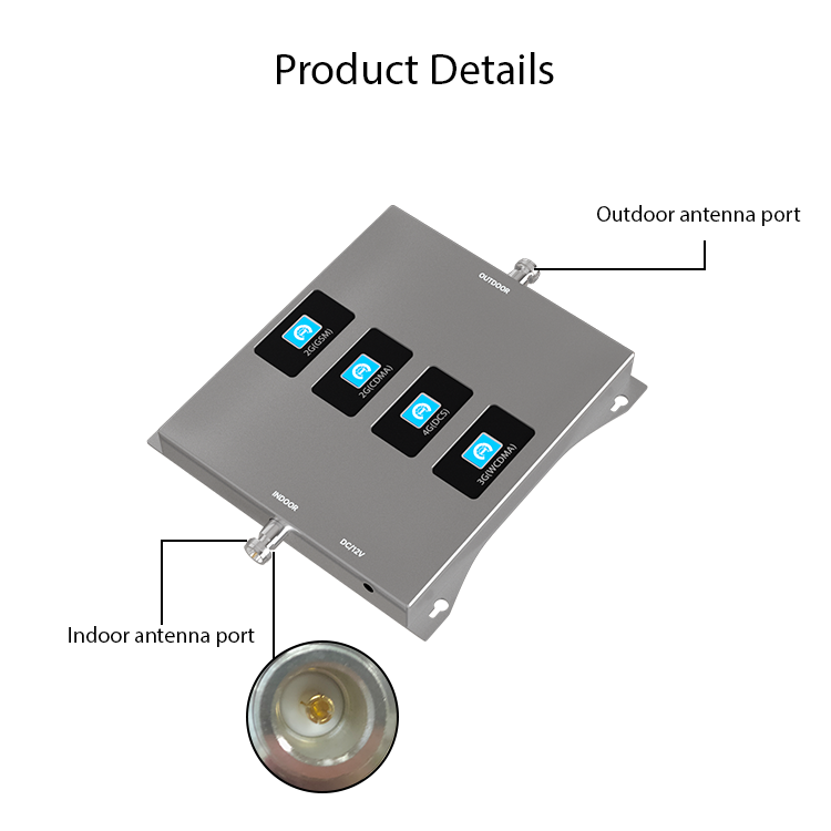 mobile signal booster 2g 3g 4g cell phone signal booster 900 1800 2100 2600mhz